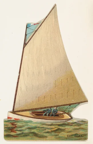 Cat Boat, from the Types of Vessels series (N139) issued by Duke Sons & Co. to promote Honest Long Cut Tobacco by W. Duke, Sons & Co., print, 1889