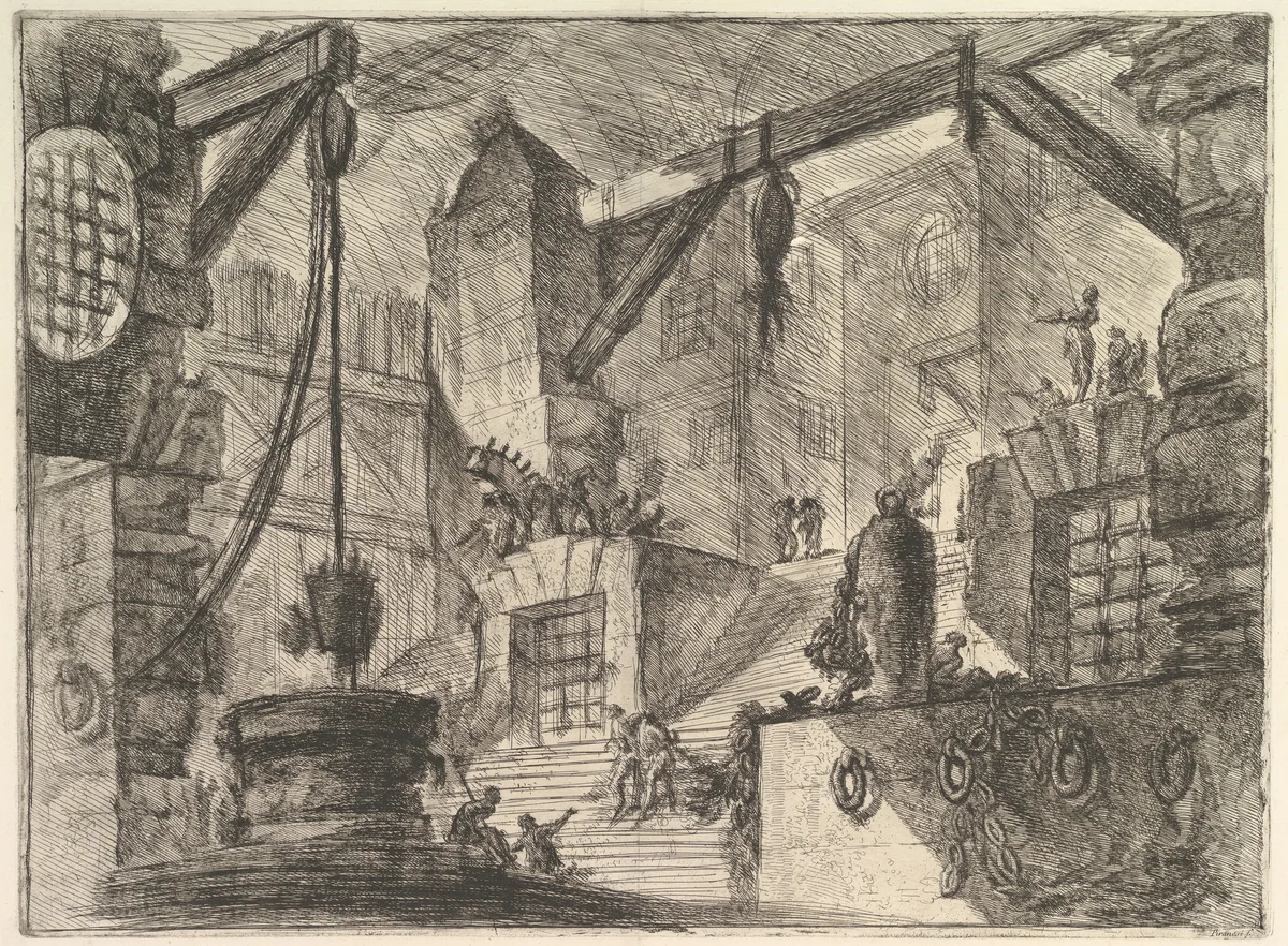 The Well, from "Carceri d'invenzione" (Imaginary Prisons) by Giovanni Battista Piranesi, print, 1744-1755
