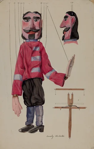 Marionette by Beverly Chichester, index of american design, 1935-1942