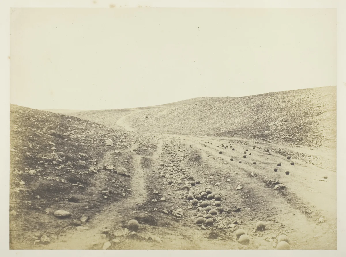 The Valley of the Shadow of Death by Roger Fenton, photograph, 1855