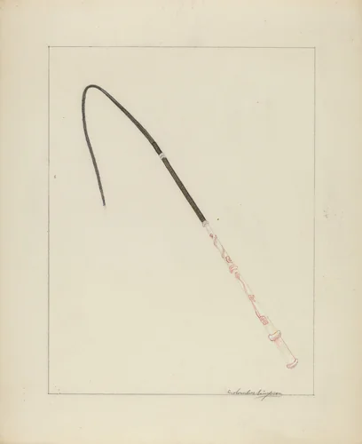 Carriage Whip by Columbus Simpson, index of american design, 1936