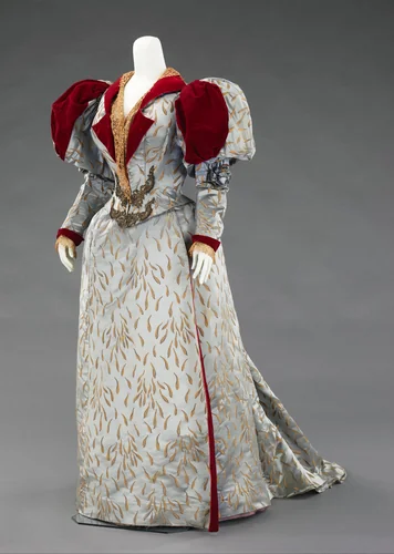 Evening ensemble by House of Worth, artwork, 1893
