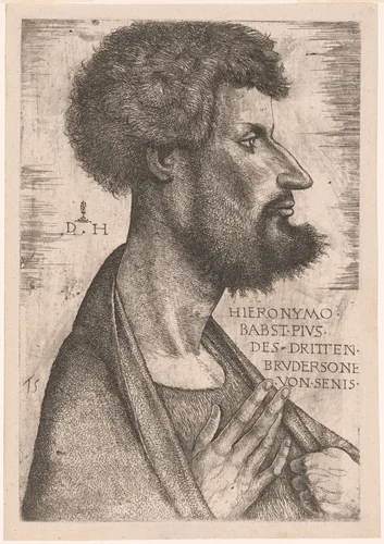 Girolamo da Siena by Daniel Hopfer, print, 1505-1536