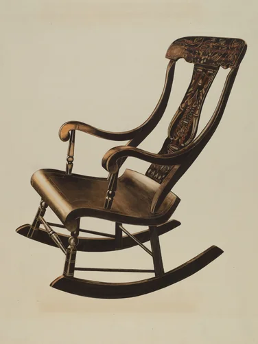 Boston Rocker by Einar Heiberg, index of american design, 1938