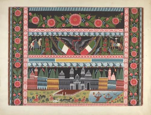 Painted Chest, Michoacan by Chester Faris, index of american design, 1935-1942