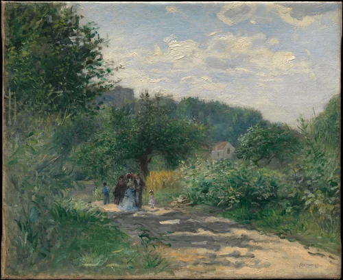 A Road in Louveciennes by Auguste Renoir, painting, 1865-1875