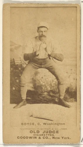 Boyce, Catcher, Washington, from the Old Judge series (N172) for Old Judge Cigarettes by Goodwin & Company, photograph, 1888