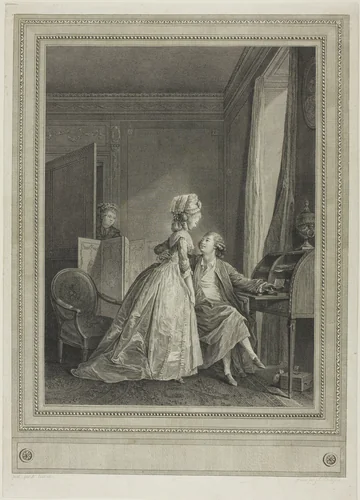 Tempting Offers by Jean Louis Delignon, print, 1782