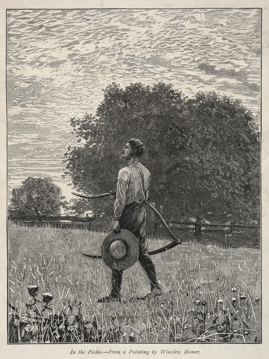 In the Fields by Winslow Homer, print, 1870-1879