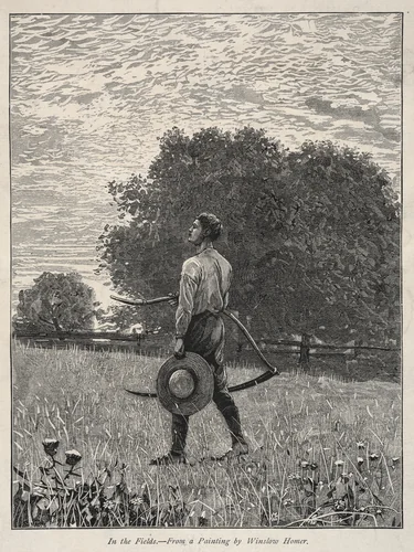 In the Fields by Winslow Homer, print, 1870-1879