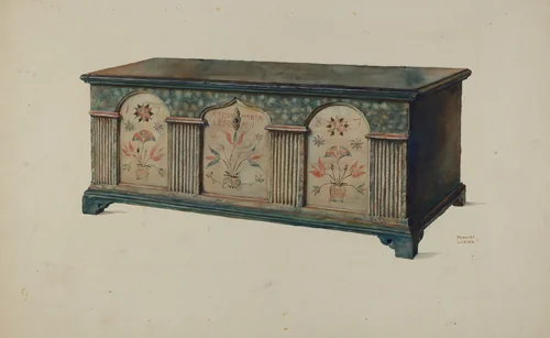 Pa. German Chest by Frances Lichten, index of american design, 1936