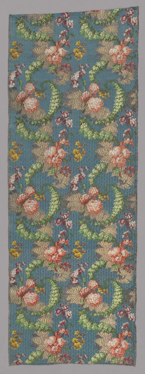 Length of Woven Silk by Jean Baptiste Pillement, textile, 1735-1745