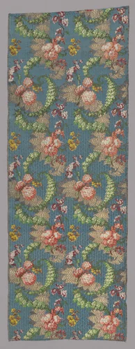 Length of Woven Silk by Jean Baptiste Pillement, textile, 1735-1745