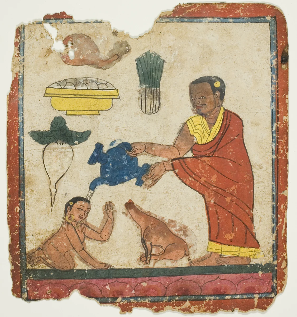 Image from a Set of Initiation Cards (Tsakali) by Southern Tibet, drawing, 1301-1500