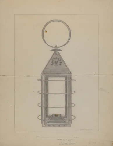 Lantern by Marie Famularo, index of american design, 1937