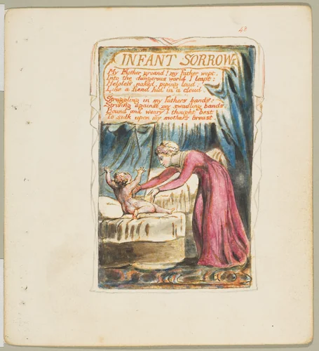 Songs of Experience: Infant Sorrow by William Blake, print, 1794-1825