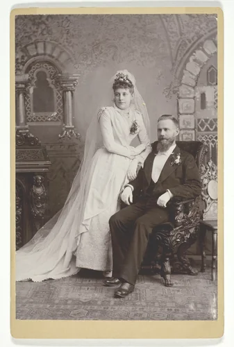 Wedding Portrait by L. Melander & Bro., photograph, 1875-1899