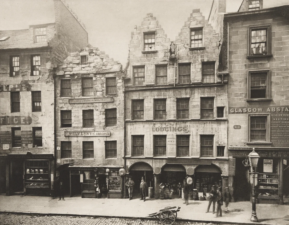Old Buildings in High Street by Thomas Annan, photograph, 1868
