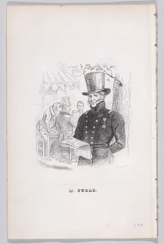 Mr. Judas, from "The Complete Works of Béranger" by J. J. Grandville, print, 1836