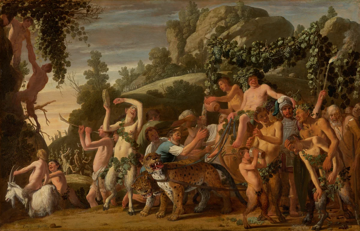 The Triumph of Bacchus by Nicolaes Moeyaert, painting, 1624