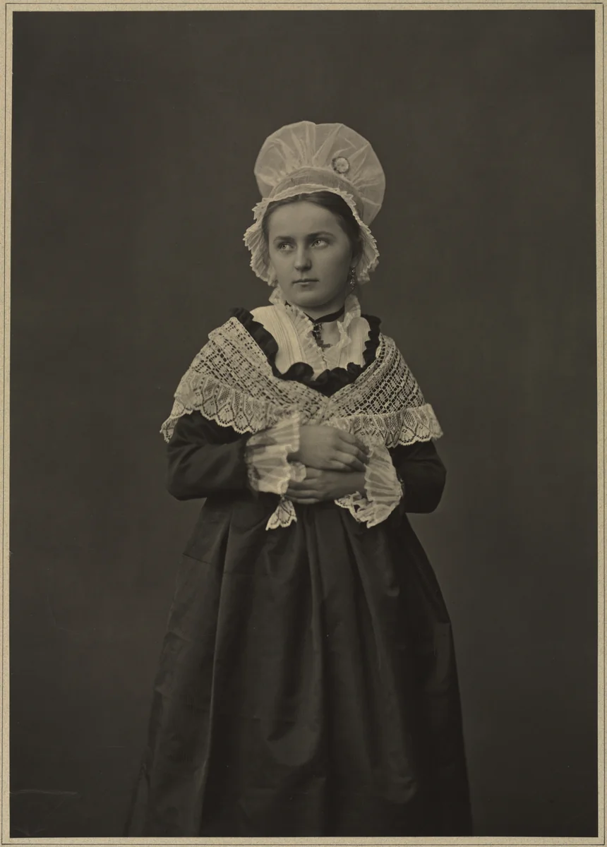 Woman in Lorraine Dress by Adolphe Braun, photograph, 1860-1879