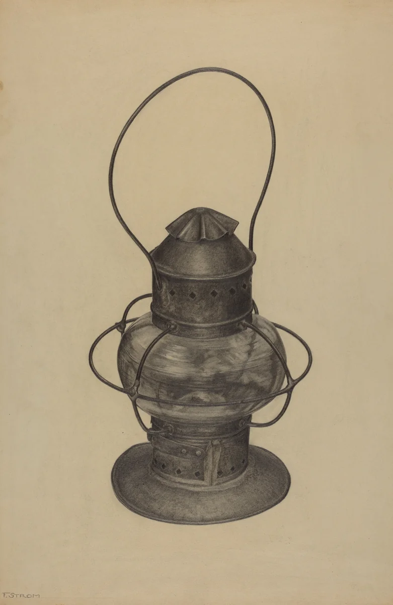Hand Lantern by Florence Strom, index of american design, 1938