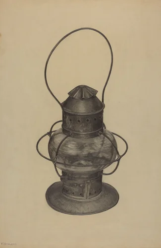 Hand Lantern by Florence Strom, index of american design, 1938