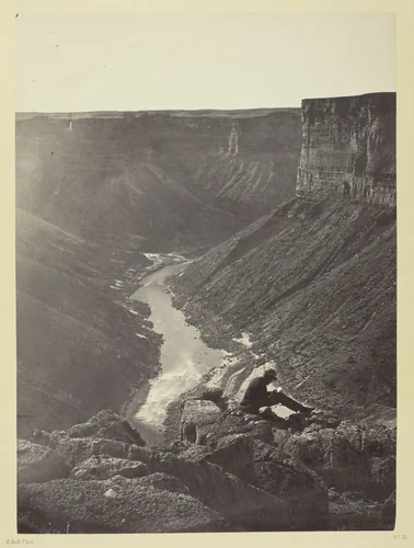 Grand Cañon of the Colorado River, Mouth of Kanab Wash, Looking West by William H. Bell, photograph, 1872
