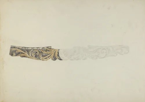 Stern Piece from "Henrietta Francis" by American 20th Century, index of american design, 1935-1942