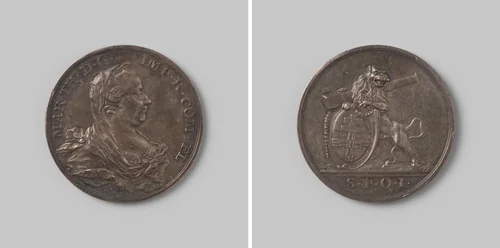 Grensafbakening in Yperen 1777 by Theodorus Victor van Berckel, metalwork, 1777