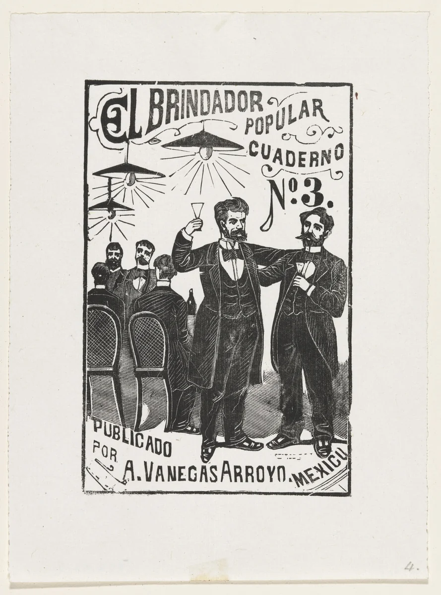 The Popular Toastmaster (El Brindador Popular) from 25 Prints of José Guadalupe Posada by José Guadalupe Posada, print, 1942