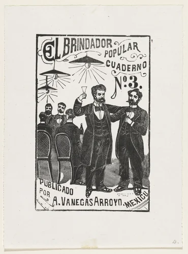 The Popular Toastmaster (El Brindador Popular) from 25 Prints of José Guadalupe Posada by José Guadalupe Posada, print, 1942