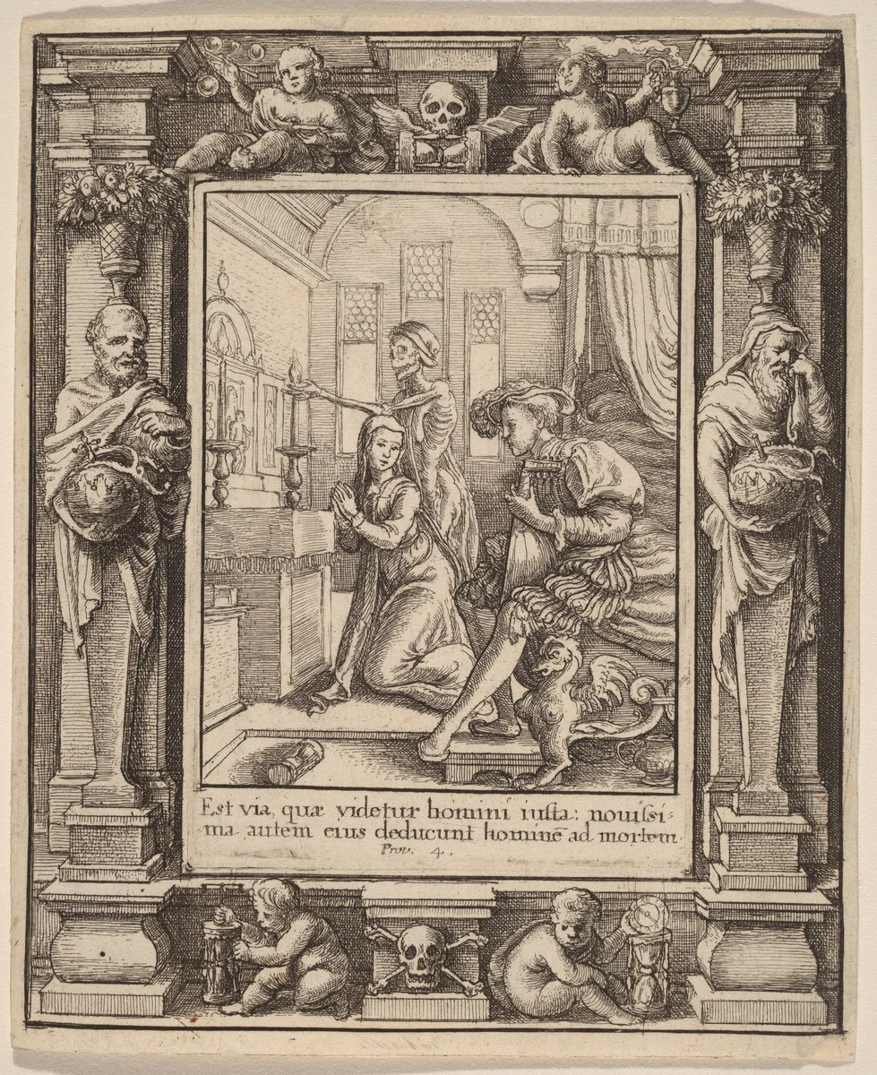 Nun by Wenceslaus Hollar, print, 1651