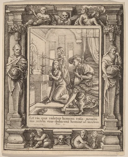 Nun by Wenceslaus Hollar, print, 1651