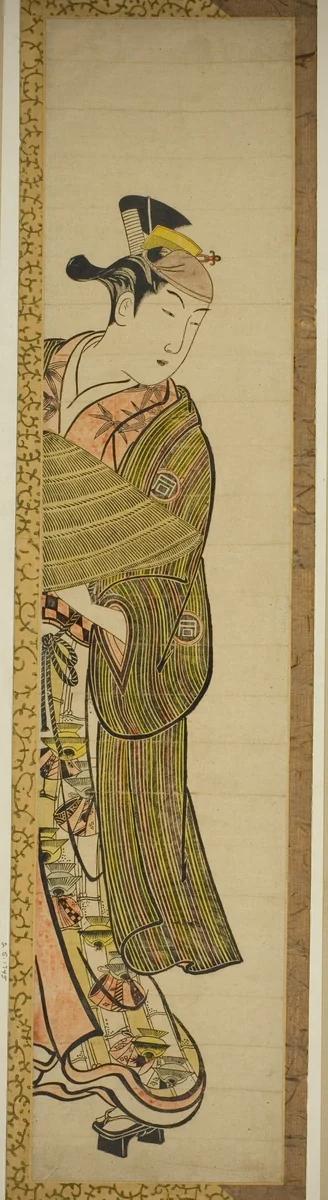 The Actor Sanogawa Ichimatsu I in an Unidentified Role by Okumura Masanobu (奥村政信), print, 1868-1912