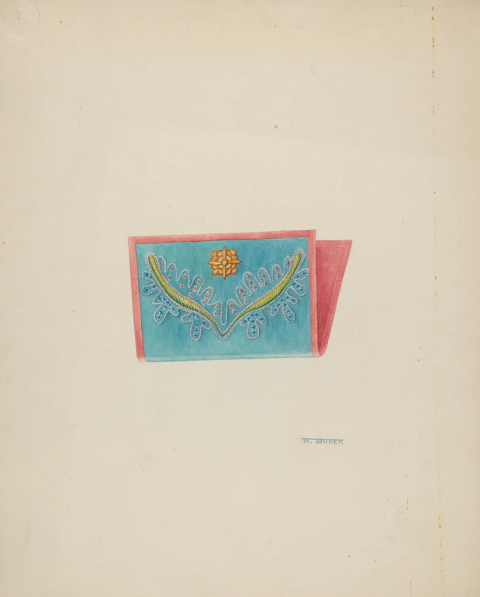 Needle Case by Ruth Buker, index of american design, 1937