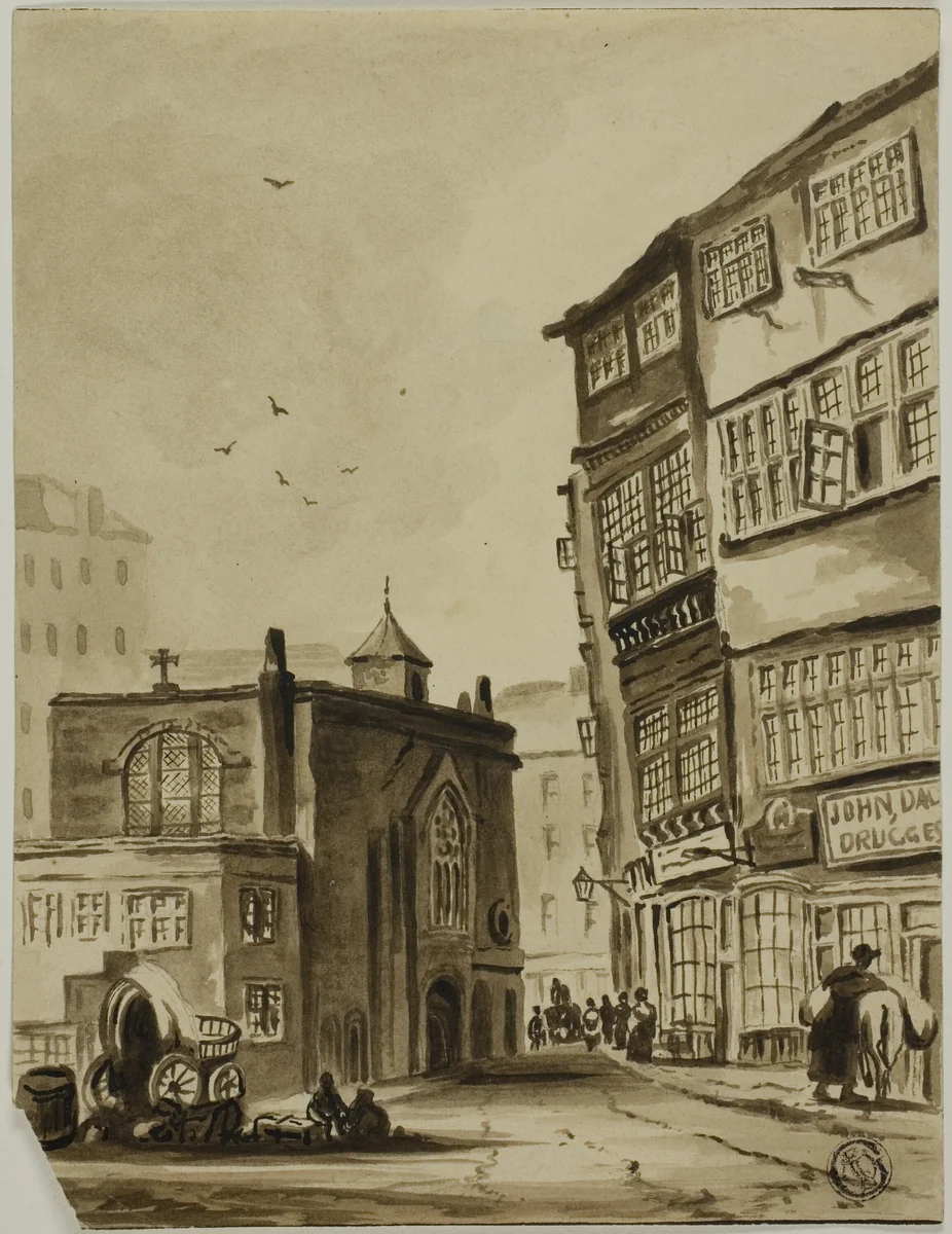 St. Thomas's Chapel Newcastle by Unknown Artist, drawing, 1800-1899