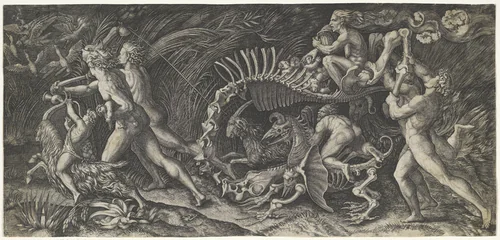 Het karkas by Unknown, print, 1500-1536