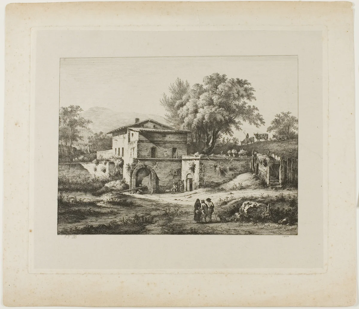 The Little Chapel by Jean Jacques de Boissieu, print, 1804