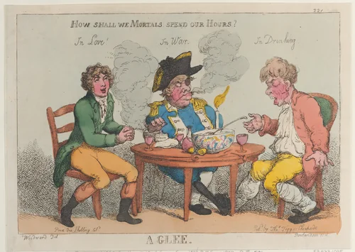 A Glee by Thomas Rowlandson, print, 1808