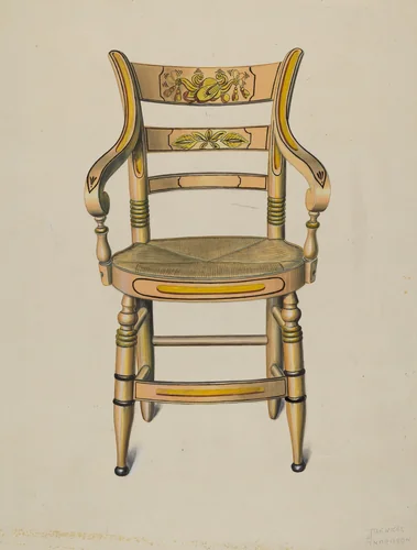 Hitchcock Armchair by Therkel Anderson, index of american design, 1937