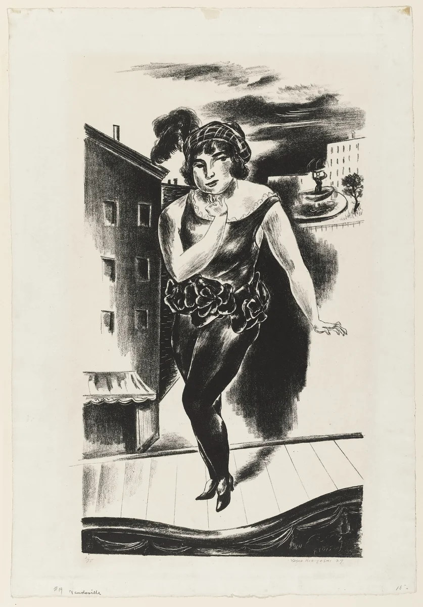 Vaudeville by Yasuo Kuniyoshi, print, 1927