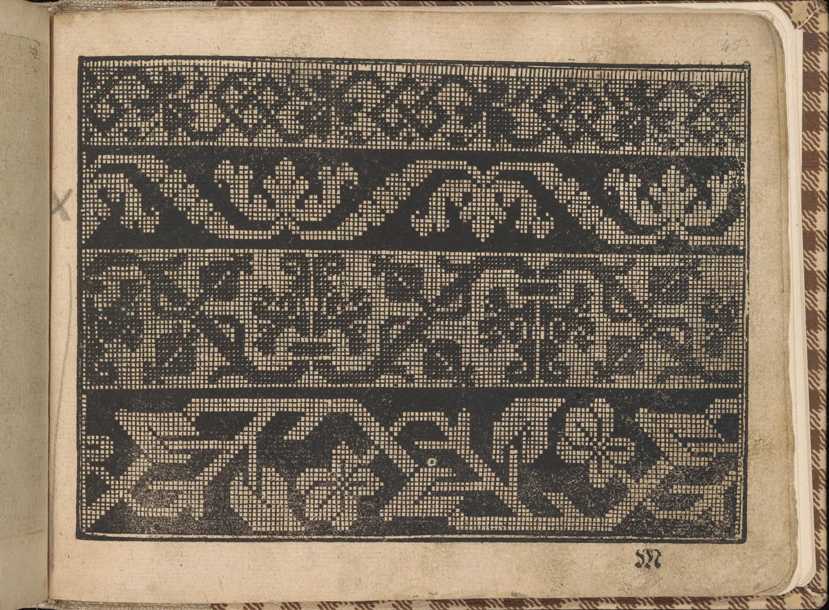 New Künstlichs Modelbuch (Page 45 recto) by Bernhard Jobin, book, 1600