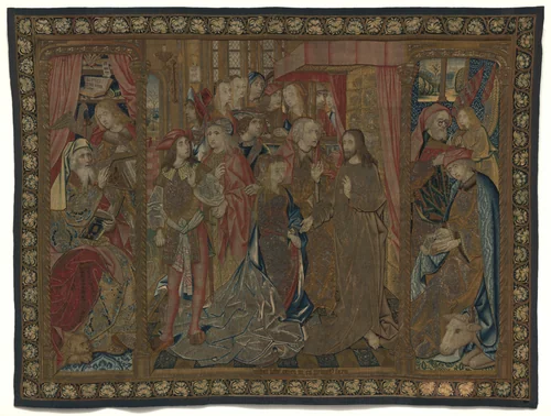 Christ and the Woman Taken in Adultery by Netherlandish 16th Century, decorative art, 1500-1599