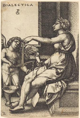 Dialectic by Georg Pencz, print, 1500-1550