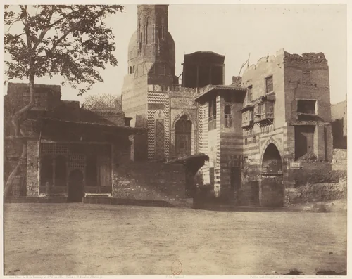Boûlâk, Carrefour (Mosquée, Café, etc.) by Félix Teynard, photograph, 1851-1852