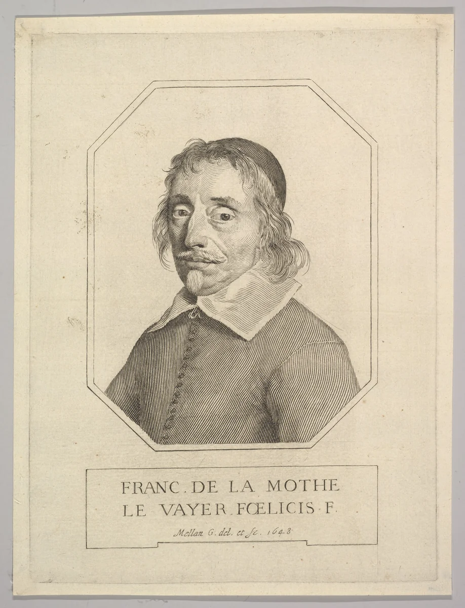 François de La Mothe Le Vayer by Claude Mellan, print, 1648