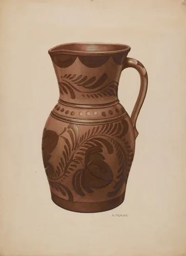 Pitcher by Henry Moran, index of american design, 1941