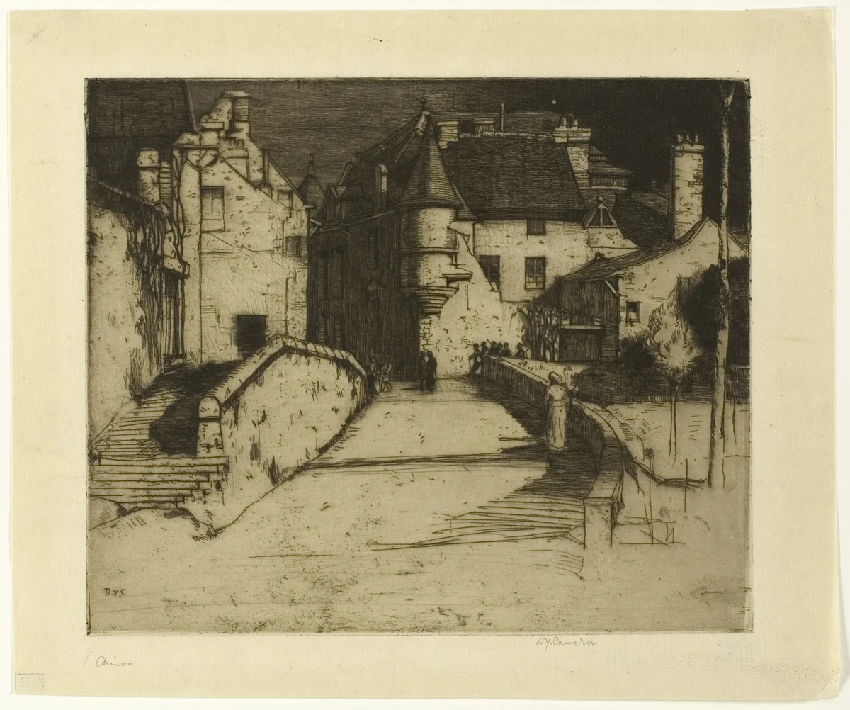 Chinon by David Young Cameron, print, 1902
