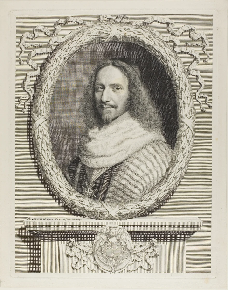 Nicolas Potier de Novion by Robert Nanteuil, print, 1664